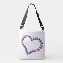 BOLSA AJUSTÁVEL カラフルなサランヘヨでハートを描きました