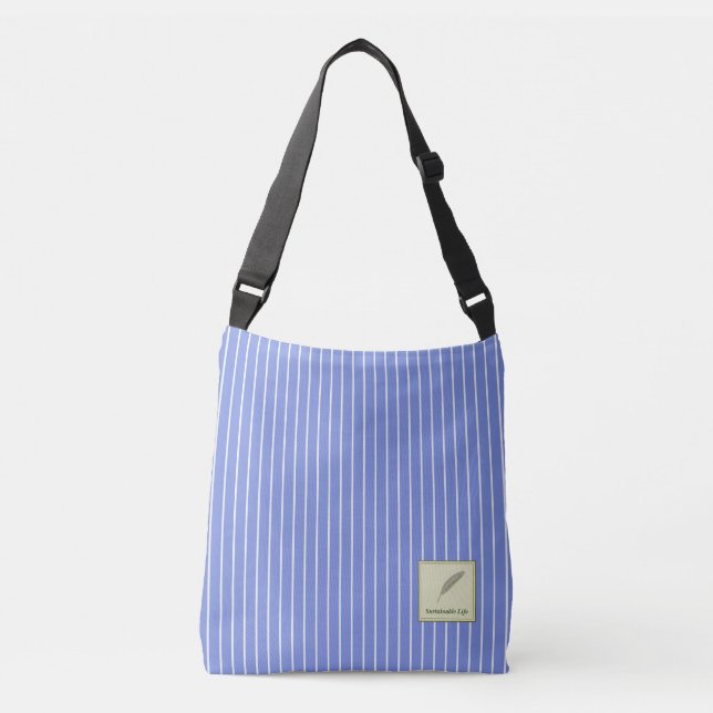 Bolsa Ajustável 文字　カスタム　Sustainable　Life　ブルー　   (Frente)