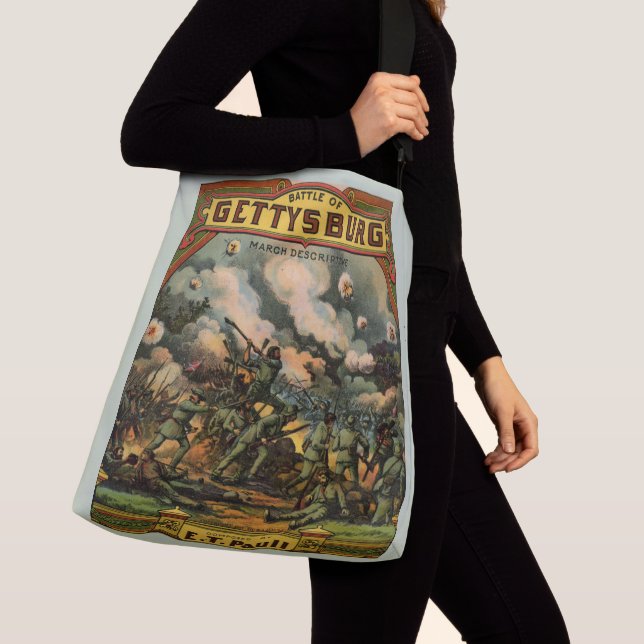 Bolsa Ajustável 1917 A Batalha de Gettysburg partitura impressão (Close Up)