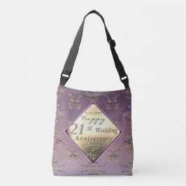 Bolsa Ajustável 21 Aniversário de Casamentos de ruas Brass e Iolit