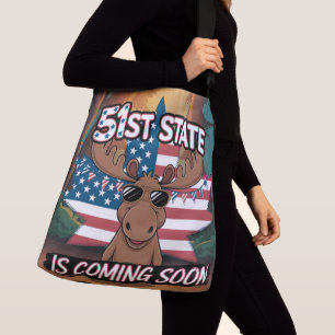 Bolsa Ajustável 51rua Moose Sunglass USA Flag Brevemente