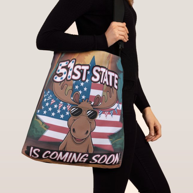 Bolsa Ajustável 51rua Moose Sunglass USA Flag Brevemente (Close Up)