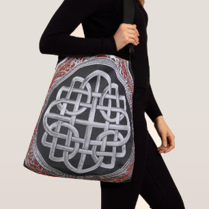 Bolsa Ajustável [700] Nó de Prata Celta Sagrado Cruz