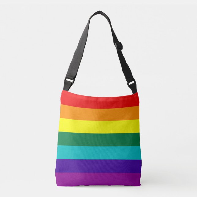 Bolsa Ajustável 7 Bandeira do Rainbow (Frente)