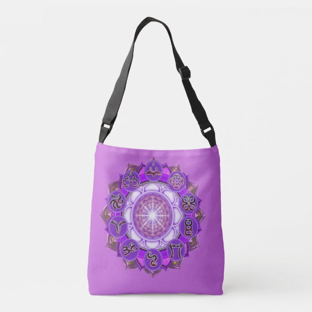 Bolsa Ajustável A arte do Chakra da Coroa (Verso)