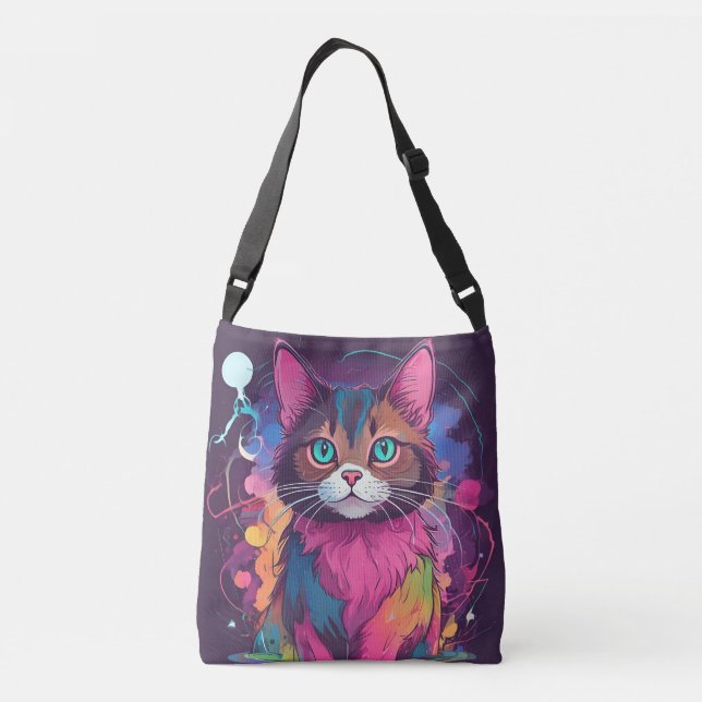 Bolsa Ajustável a beleza dos gatos (Verso)