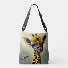 Bolsa Ajustável A Bumble Girafa Whimsical Digital Art
