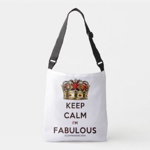 Bolsa Ajustável A coroa dourada vermelha fabulosa da SlipperyJoe m