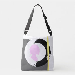 Bolsa Ajustável A mochila "Silhueta Rosa" da Rapariga Pintada