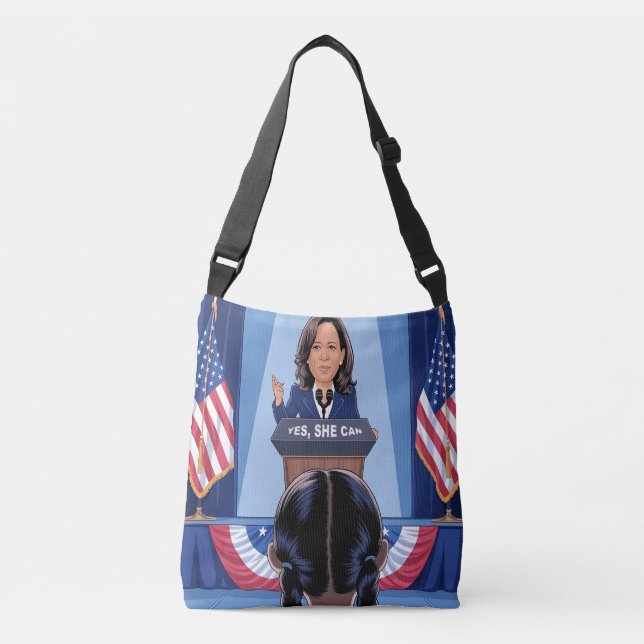 BOLSA AJUSTÁVEL A NIECE DE KAMALA HARRIS - SIM ELA PODE (Frente)