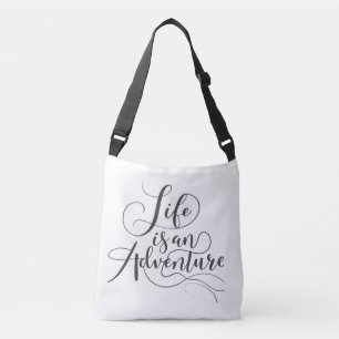 Bolsa Ajustável A vida é uma aventura - Saco de Corpo Cruzado