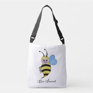 Bolsa Ajustável Abelha bonito da aguarela com sorriso feliz