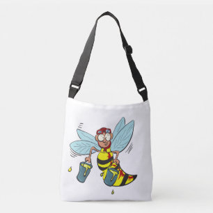 Bolsa Ajustável Abelha da vespa do zangão com os dois baldes do