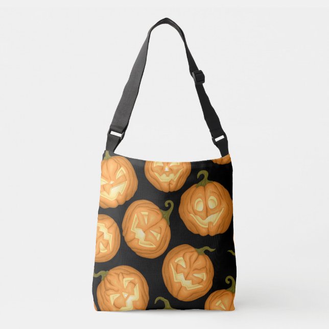 Bolsa Ajustável Abóboras de Halloween (Frente)
