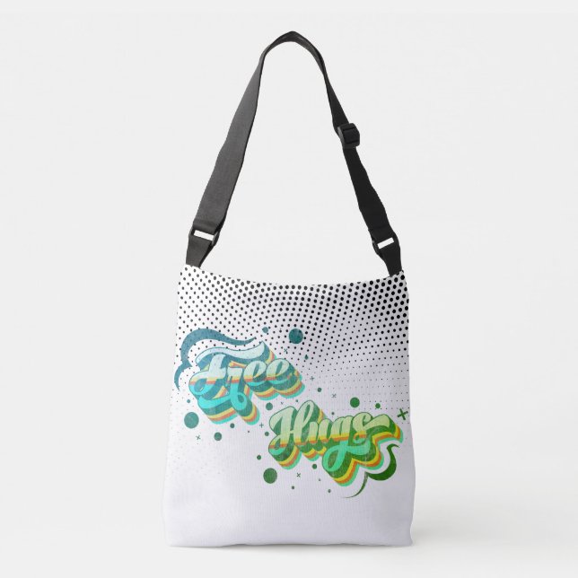 Bolsa Ajustável Abraços Gratuitos - Deluxe Cheeky Green Dots Mix E (Frente)