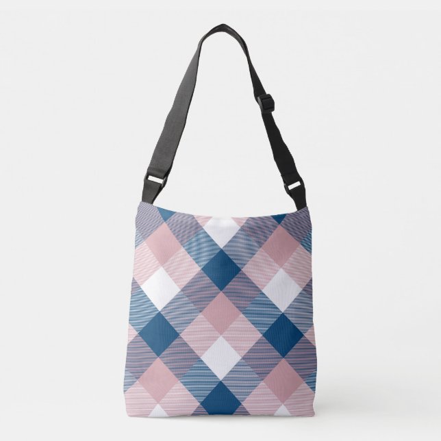 Bolsa Ajustável Abstração Geométrica de Quadrado 1 (Frente)