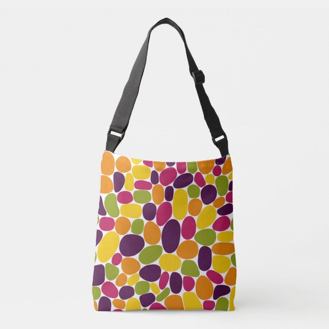 Bolsa Ajustável Abstrato 160417 - Cores de Goma de Vinho (Frente)