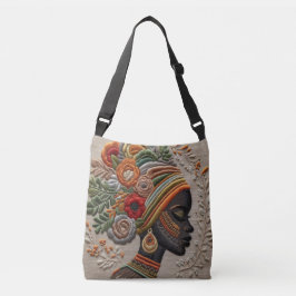 Bolsa Ajustável Abstrato Cubism Crossbody Bag