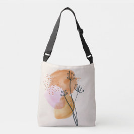 Bolsa Ajustável Abstrato de Dandelion cor-de-rosa e laranja