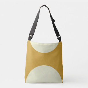 Bolsa Ajustável Abstrato de dois lados verde-impressão de-arte em