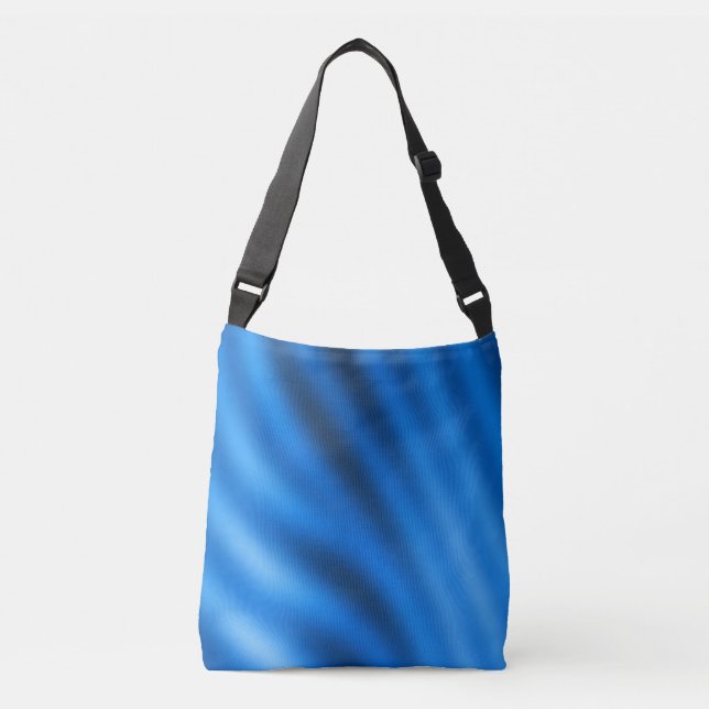 Bolsa Ajustável Abstrato de Gradiente Azul Indigo (Frente)