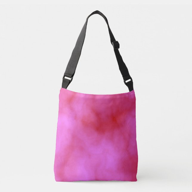 Bolsa Ajustável Abstrato de Nuvem Rosa (Frente)