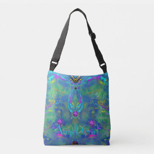 Bolsa Ajustável Abstrato impressionante estático com seu texto
