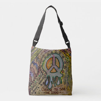 Bolsa Ajustável Abstrato Inner Peace Crossbody Bag