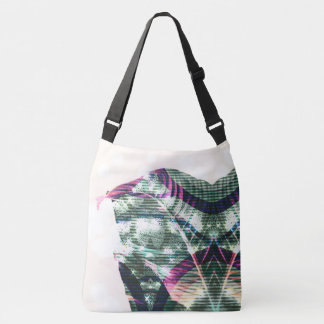 Bolsa Ajustável Abstrato Leaf Crossbody Bag