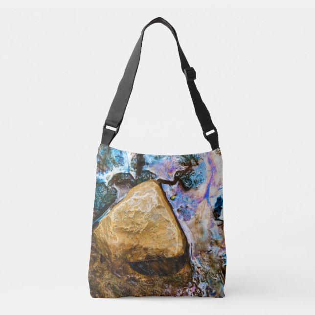 Bolsa Ajustável abstrato natureza e água (Frente)