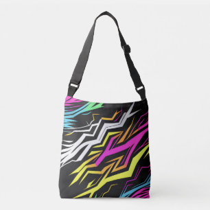 Bolsa Ajustável Abstrato Neon Stripes