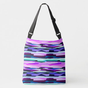 Bolsa Ajustável Abstrato púrpura, rosa e azul