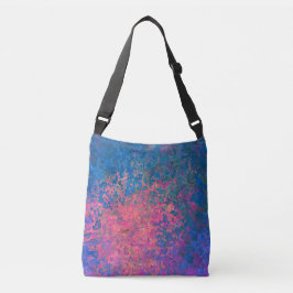 Bolsa Ajustável Abstrato, Rosa, Púrpura e Azul, Tinta Álcool