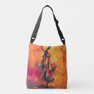 Bolsa Ajustável Abstrato Samurai Warrior Silhouette
