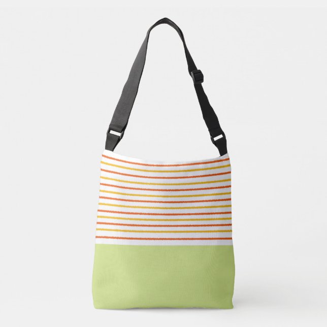 Bolsa Ajustável abstrato strips da arte moderna (Frente)