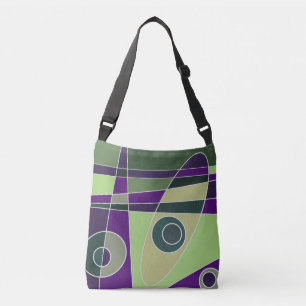 Bolsa Ajustável Abstrato surfing Green Purple