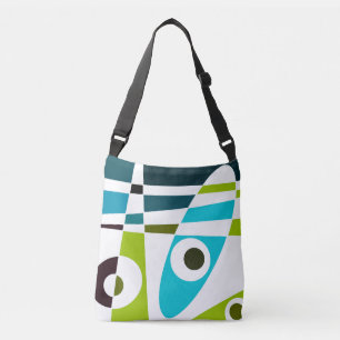 Bolsa Ajustável Abstrato Surfing Olive Blue Teer Planner