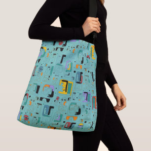 Bolsa Ajustável Abstrato tribal maya antigo padrão 1