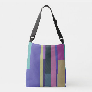 Bolsa Ajustável Abstratos roxas, rosadas e cinza