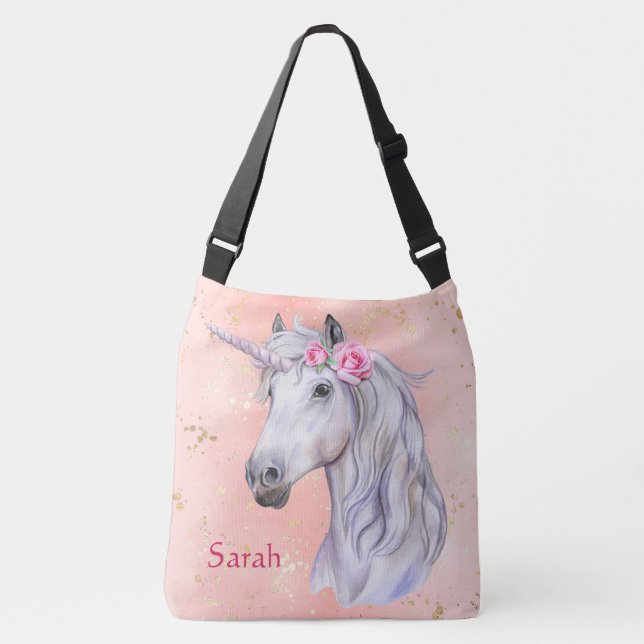 Bolsa Ajustável Adorables Fantasy Unicorn Head Personalizado   (Frente)