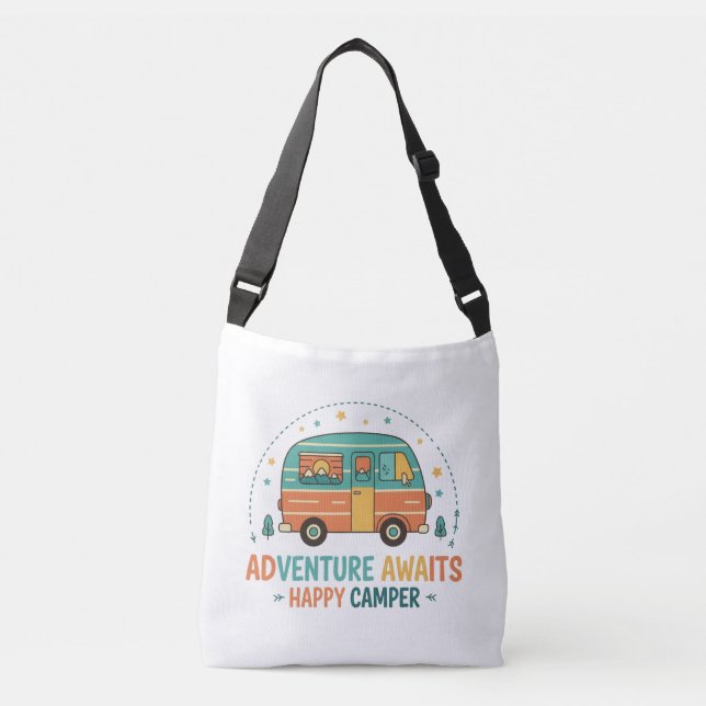 Bolsa Ajustável Adventure Aguarda Feliz Camper (Frente)