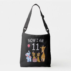 Bolsa Ajustável Agora eu tenho 11 anos de idade 11 Aniversário no