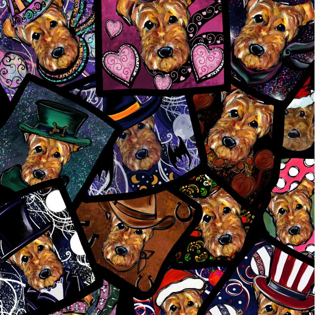 BOLSA AJUSTÁVEL AIREDALE TERRIER (Criador carregado)