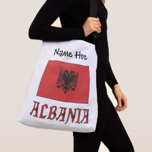 Bolsa Ajustável Albanês Bandeira Albanesa Personalizada