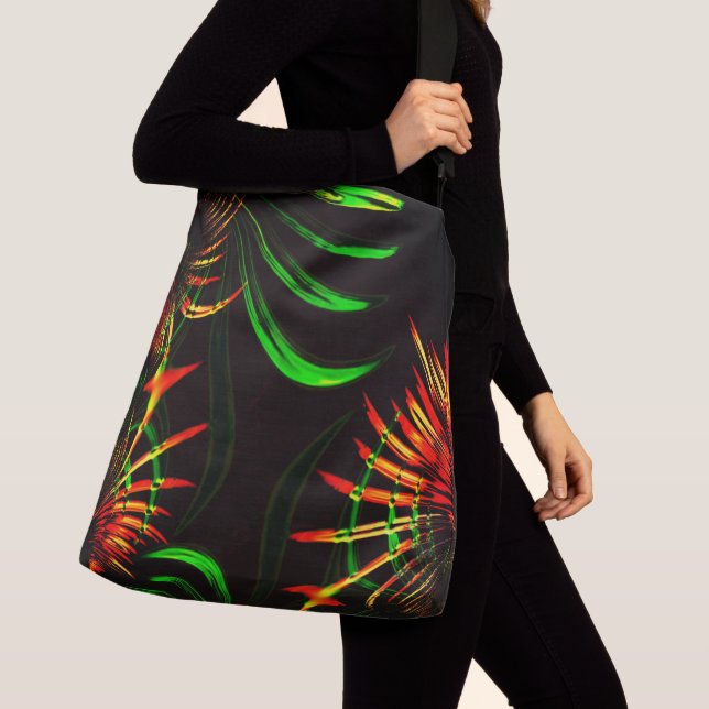 Bolsa Ajustável Algumas folhas de erva e entaladas "pétalas de flo (Close Up)