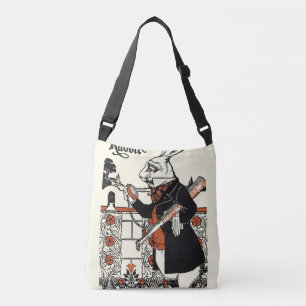 Bolsa Ajustável Alice Coelho Branco Clássico País das Maravilhas