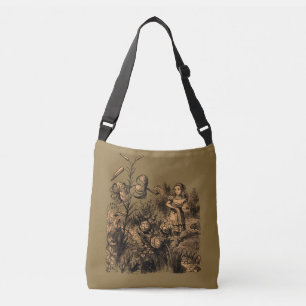 Bolsa Ajustável Alice no País das Maravilhas & Flores