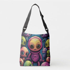 Bolsa Ajustável alienígena amor crânio bom humor sorte