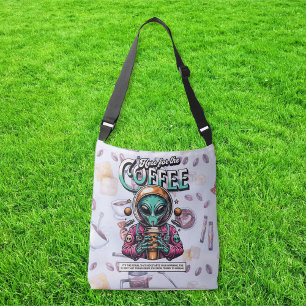 Bolsa Ajustável Alienígena aqui pelo café