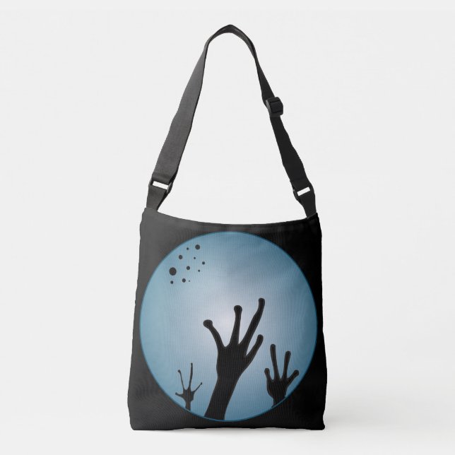 Bolsa Ajustável Alienígena Mãos Sci-Fi Fantasy ET Planeta Estranho (Frente)